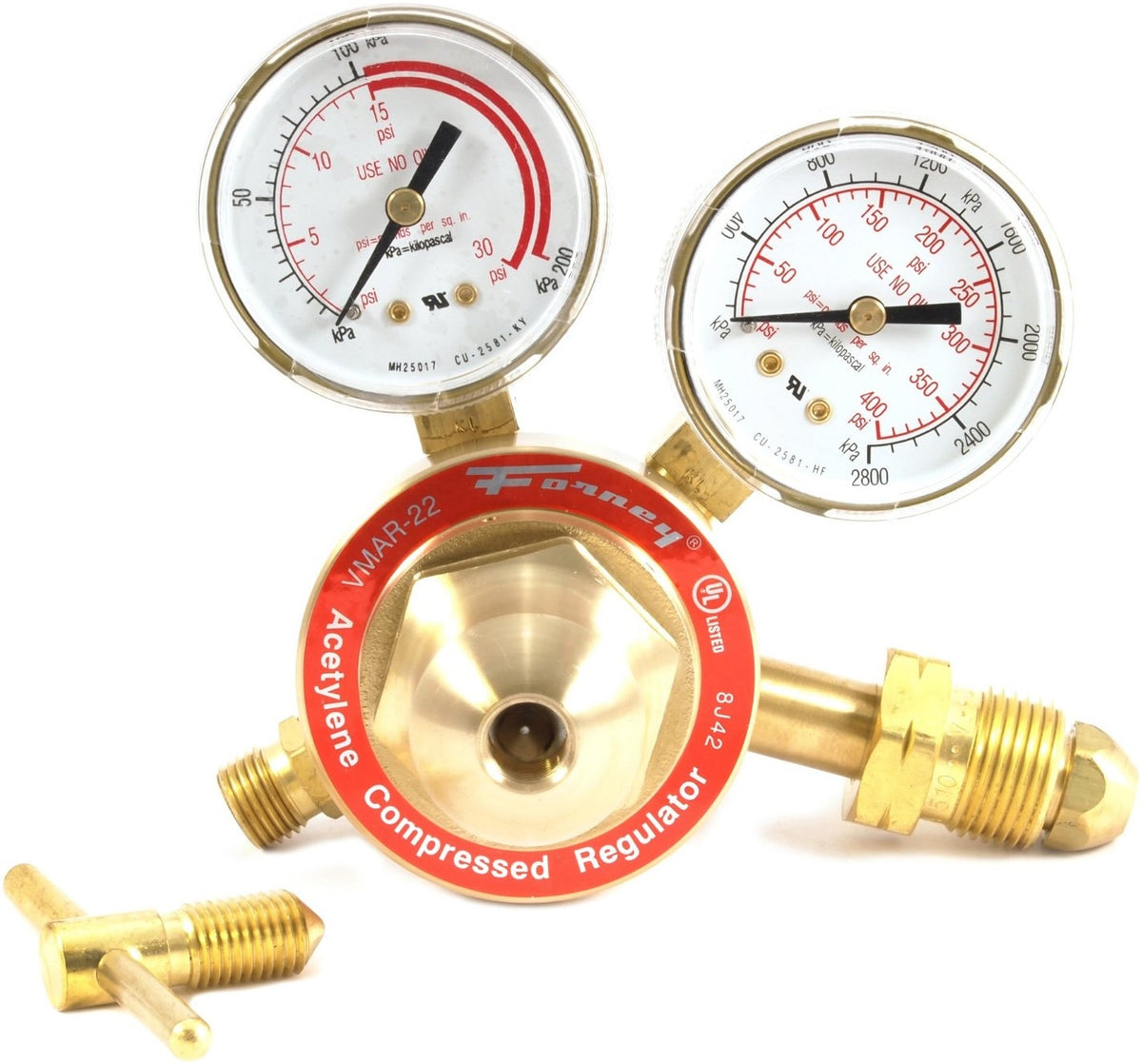 Forney 87091 Acetylene Regulators, Medium Duty