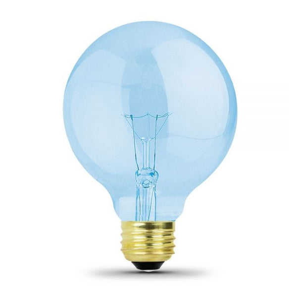 Feit 40G25/N/RP Incandescent G25 Full Spectrum Globe Bulb, 40 Watts