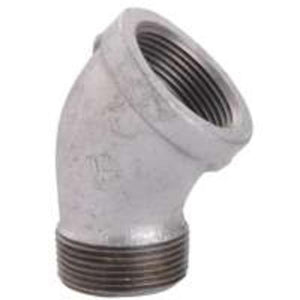 Worldwide Sourcing PPG121-15 Galvanized 45Deg Street Elbow, 1/2"