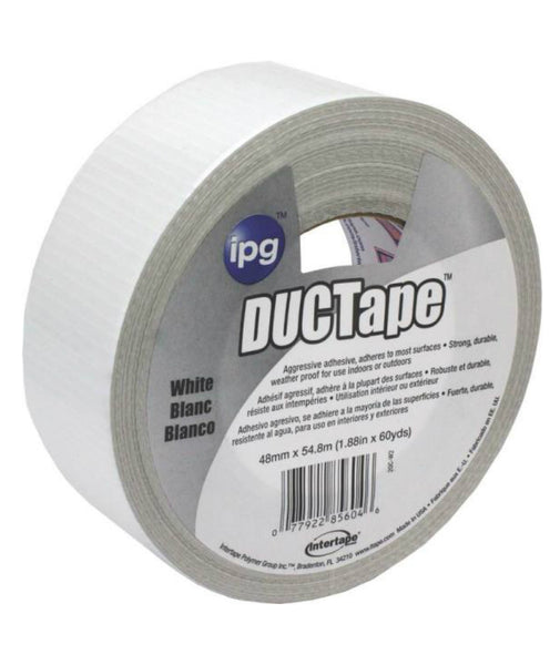 Intertape 20C-W2 Weatherproof Duct Tape, White, 1.87" x 60 Yard