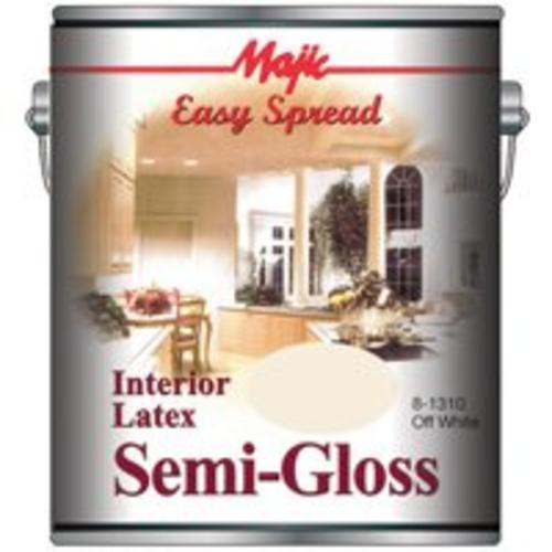 Majic 8-1310-1 Easy Spread Interior Latex Semi-Gloss Paint, 1-Gallon, Off White