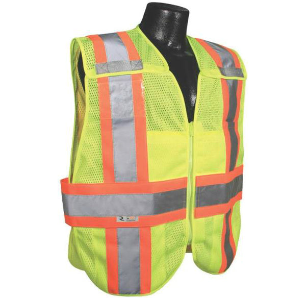 Radians SV24-2ZGM-XL/2XL Polyester Mesh Class-2 Breakaway Expandable Two Tone Vest