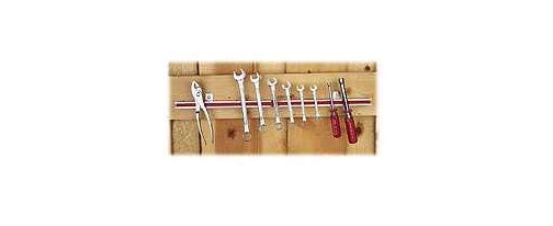Master Magnetics 07662 Magnetic Tool Holder 24", Nickel-Plated with Red Stripe