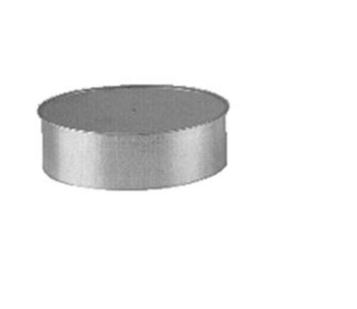 Gray Metal 6-310 Long End Galvanized Round Cap, 6"