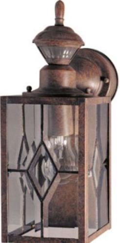 Heath Zenith HZ-4151-BR1 Motion Sensor Mission Lantern, Rustic Brown