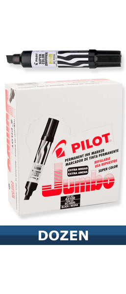Pilot Pen 43100 Jumbo Permanent Marker, Black
