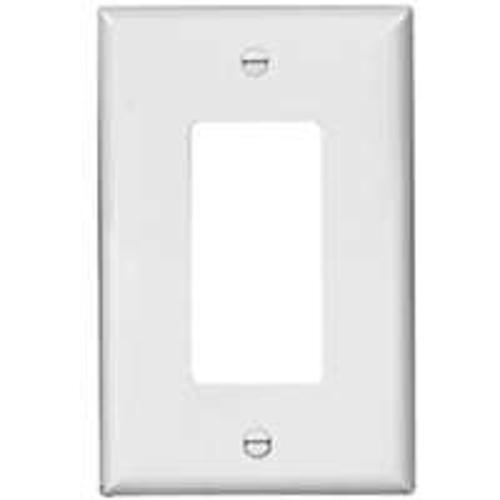 Cooper Wiring PJ26W Unbreakable White Decorator Wallplate, 1 Gang