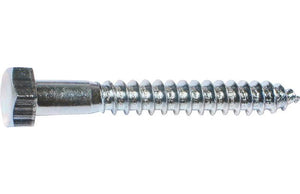 Midwest 01306 Lag Bolt, 5/16" x 4", Zinc Plated