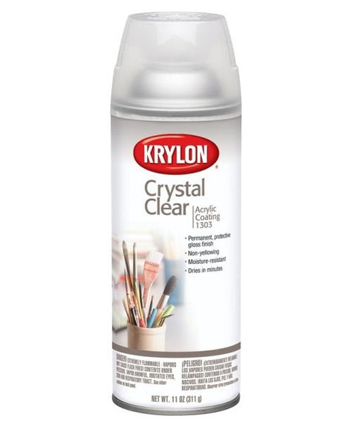 Krylon K01303007 Acrylic Spray Paint, Crystal Clear, 11 Oz