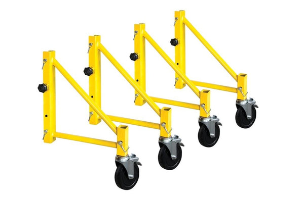 MetalTech I-CISO4PY Jobsite Series Steel Perry Style Scaffold Outriggers, Yellow