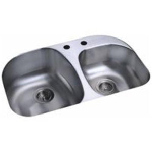Sterling Plumbing 11724-2-NA Cinch Undercounter Offset Sink, 31.5" x 20.5"