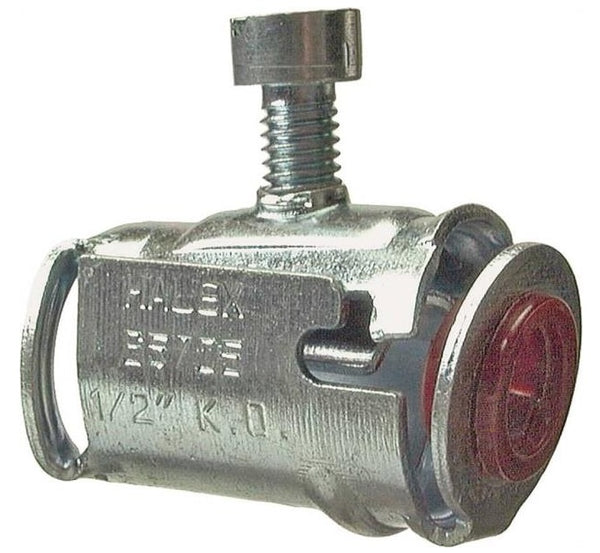 Halex 65705B Snap-In Cable Connector, Steel, 3/8"