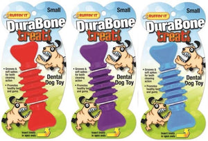 Ruffin' It 80506 Dura-Bone Rubber Dental Toy, Small