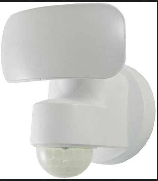 Power Zone O-OV-500B-W Battery Operated Motion Security Light LED Lamp, White, 500 Lumens