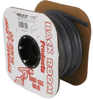 Slide-Co P-7792 Glass Glazing Spline, Gray Vinyl, .230 x .395 x 200'