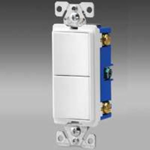 Cooper Wiring 7728W-SP Decorator Two Single-Pole Combination Switches, White