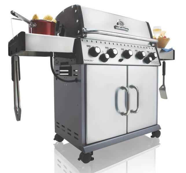 Broil King 923587 Baron 590 S NG Gas Grill, 75,000 BTU, 46" x 64" x 24"