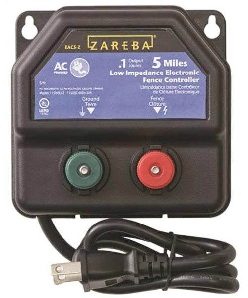 Zareba EA5M-Z AC Powered Low Impedance Charger, 5 Mile