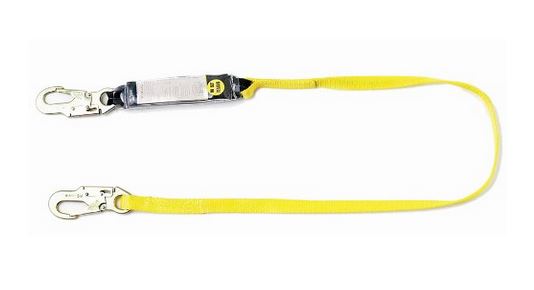 Qual-Craft 01220-QC Single Leg Shock Absorbing Lanyard, 6'