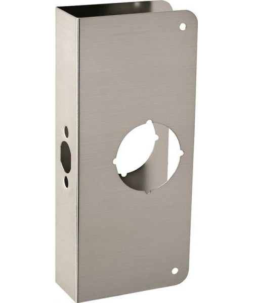 Prosource HSH-050SBN-PS Door Reinforcer, Brushed Nickel, 4" x 9"