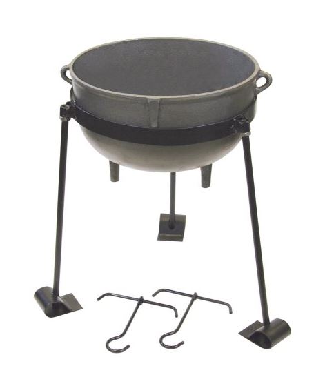 Bayou Classic CI7407 Jambalaya Kit, Cast Iron, 7 Gallon, 17.75" x 10"