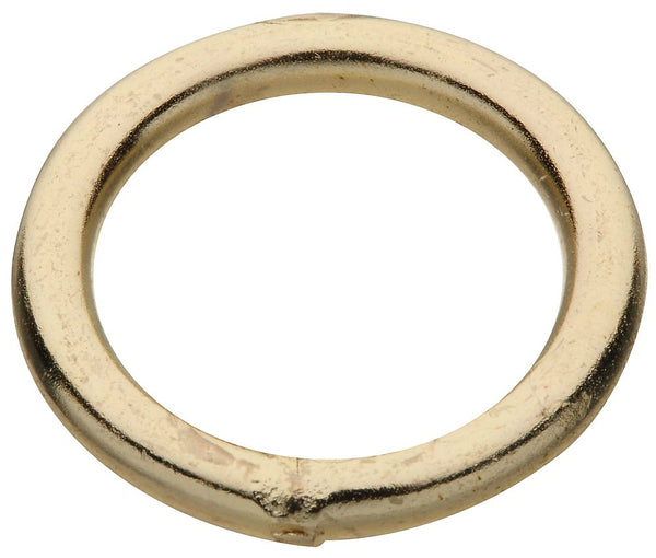 National Hardware N244-087 Steel Ring for Rope, Chain and Strap, #7 x 1", Brass