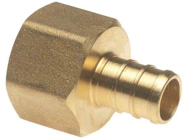 Apollo APXFA1212 PEX Female Adapter, Brass, 1/2" X 1/2"