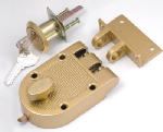 First Watch Security 1120 Single Cylinder Interlocking Deadbolt, Brass