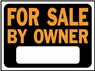Hy-Ko 3007 For Sale By Owner Plastic Sign, 9" x 12", Orange & Black