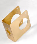 First Watch Security 2051-PB Door Reinforcer, 4-1/2", Polished Brass