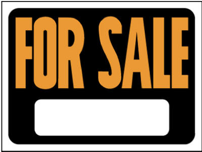 Hy-Ko 3006 For Sale Plastic Sign, 9" x 12", Hy-Glo Orange & Black