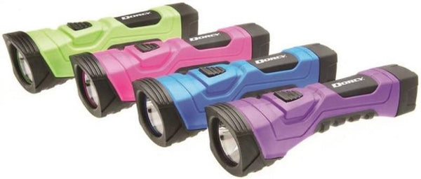 Dorcy 41-4756 LED Flashlight, Assorted Colors, Plastic