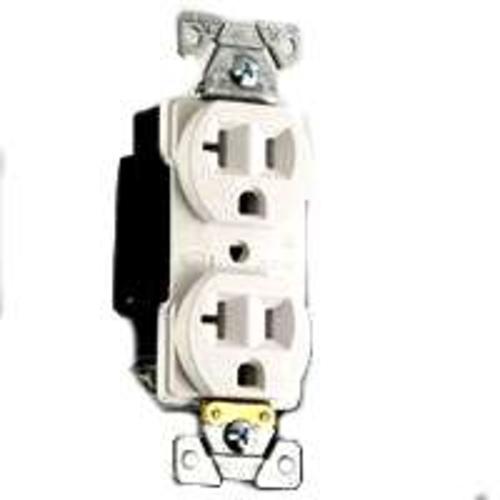 Cooper Wiring 5352W Industrial Grade Duplex Receptacle, 20A-125V