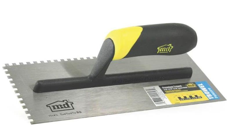 M-D Building Products 20058 Premium Square Notch Trowel, 3/16" x 3/16" x 3/16"