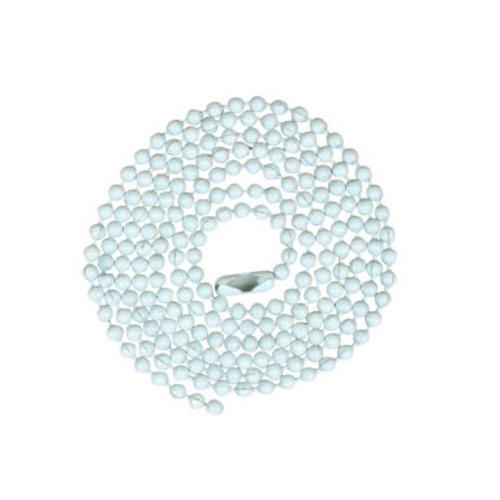 Jandorf 60373 Beaded Chain 3' with #6 Connector, White