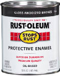 Rust-Oleum® Stops Rust® Semi-Gloss Protective Enamel, 1 Qt, Anodized Bronze