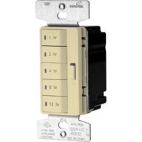 Cooper Wiring PT18H-V-K Single-Pole Wall Switch Timer, 15A, Ivory