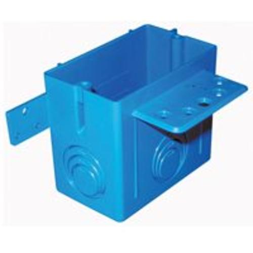 Carlon A122 Single Gang PVC Outlet Box, 1/2,3/4,1