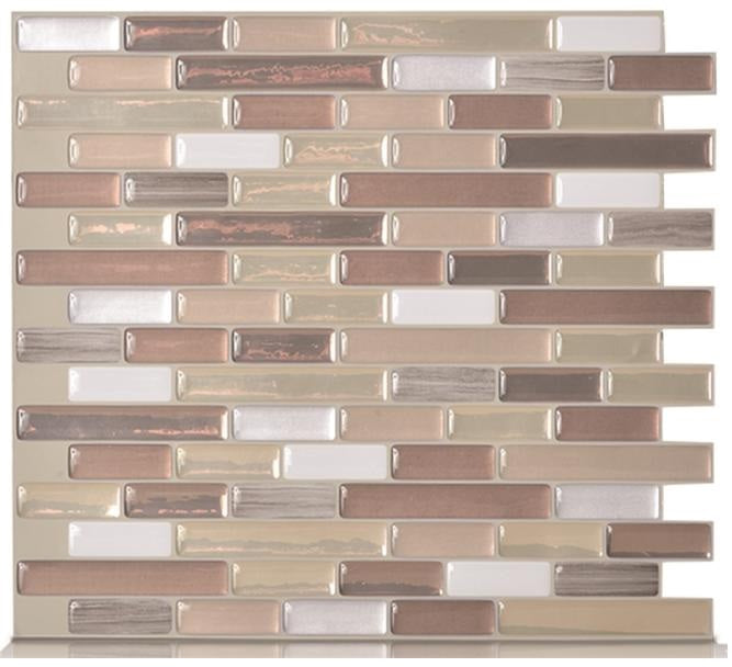 Smart Tiles SM1053-1 Muretto Adhesive Decorative Wall Tile, Durango
