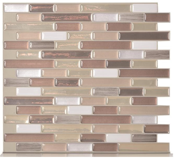 Smart Tiles SM1053-1 Muretto Adhesive Decorative Wall Tile, Durango