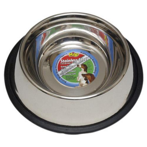 Hilo 57616 Non-Skid Pet Feeding Dish, Stainless Steel, 16 Oz