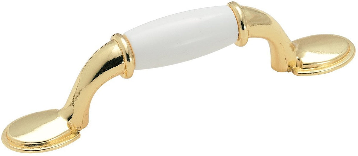 Amerock 245WPB Allison Cabinet Pull, 4-15/16" x 3/4", Polished Brass