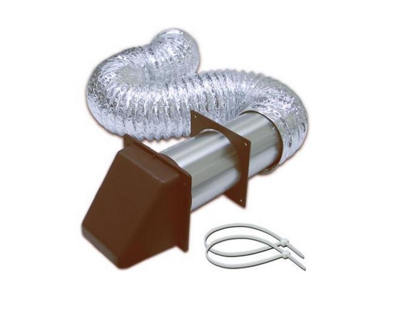 Lambro 1373B Plastic Preferred Hood Kit, Brown, 4" x 5'