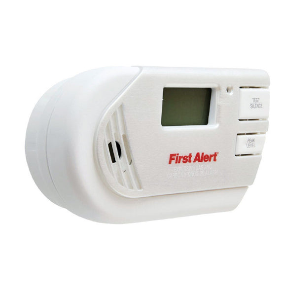 First Alert 1039760 Explosive Gas and Carbon Monoxide Alarm, White/Gray