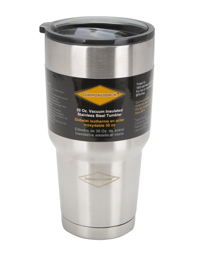 Diamondback BP-Y01O Vacuum Insulated Tumbler, Stainless Steel, 30 Oz