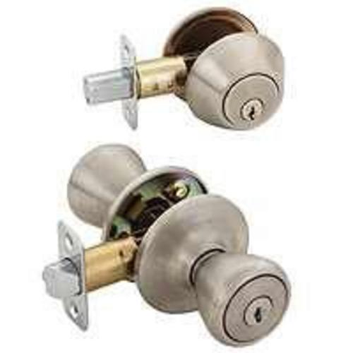 Toolbasix 5764+D101SS-BP Tulip Combo Lockset, Stainless Steel