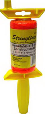 Stringliner 25106 Reloadable 270' Twisted Line Reel,Fluorescent Orange