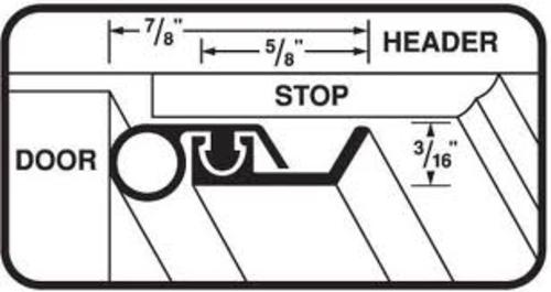 M-D Building Products 01958 Universal Door Weatherstrip Kit White 36&#039; X 84&#039;