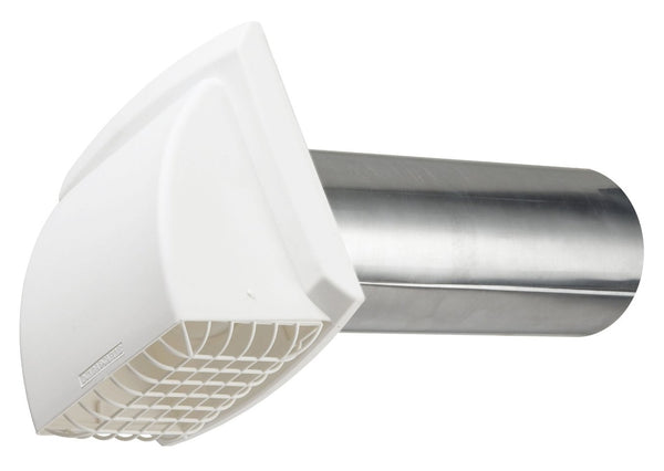 Dundas Jafine BPMH4WZW Dryer Vent Hoods, 4", White