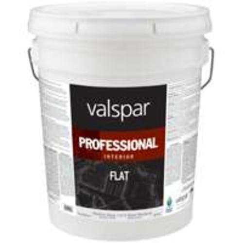 Valspar 045.0011612.008  Professional Flat Interior Latex Paint 5 Gallon, Med Base